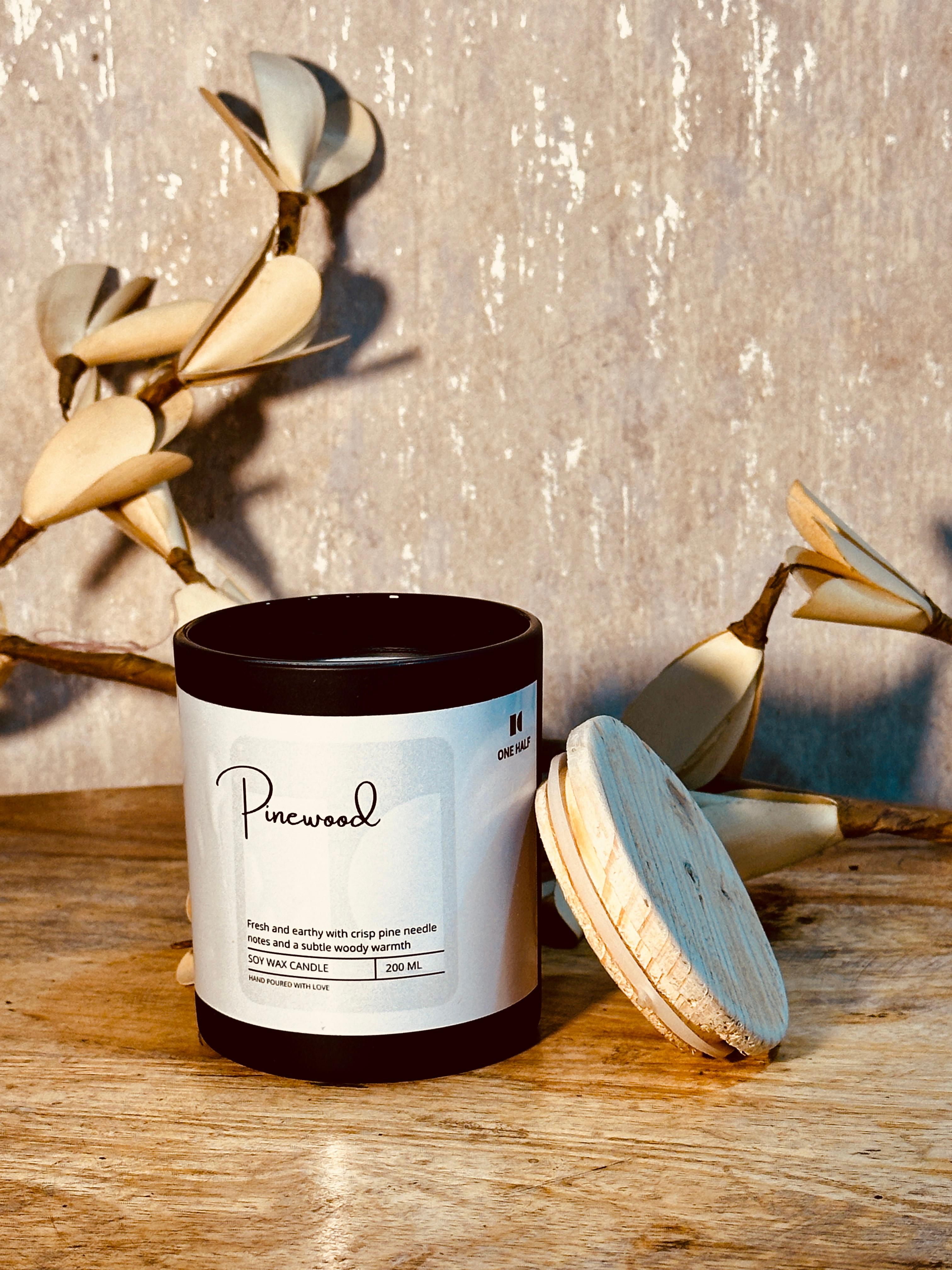 Pinewood Product Examples Pinewood - Soy Wax Scented Candle/Aromatherapy/Décor Candle/Jar Candle ...